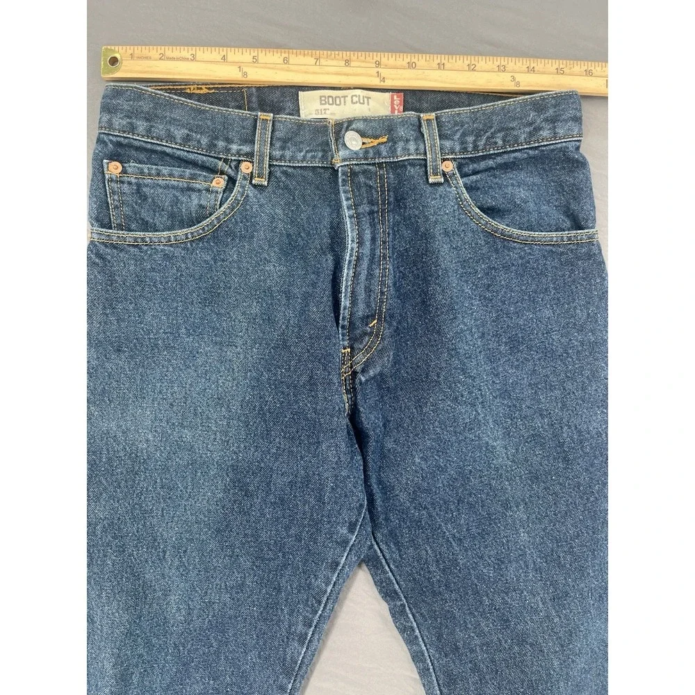 Vtg Levis 517 Jeans Mens W31 L32 Blue Cotton Bootcut Dark Wash At Denim Pants Y2